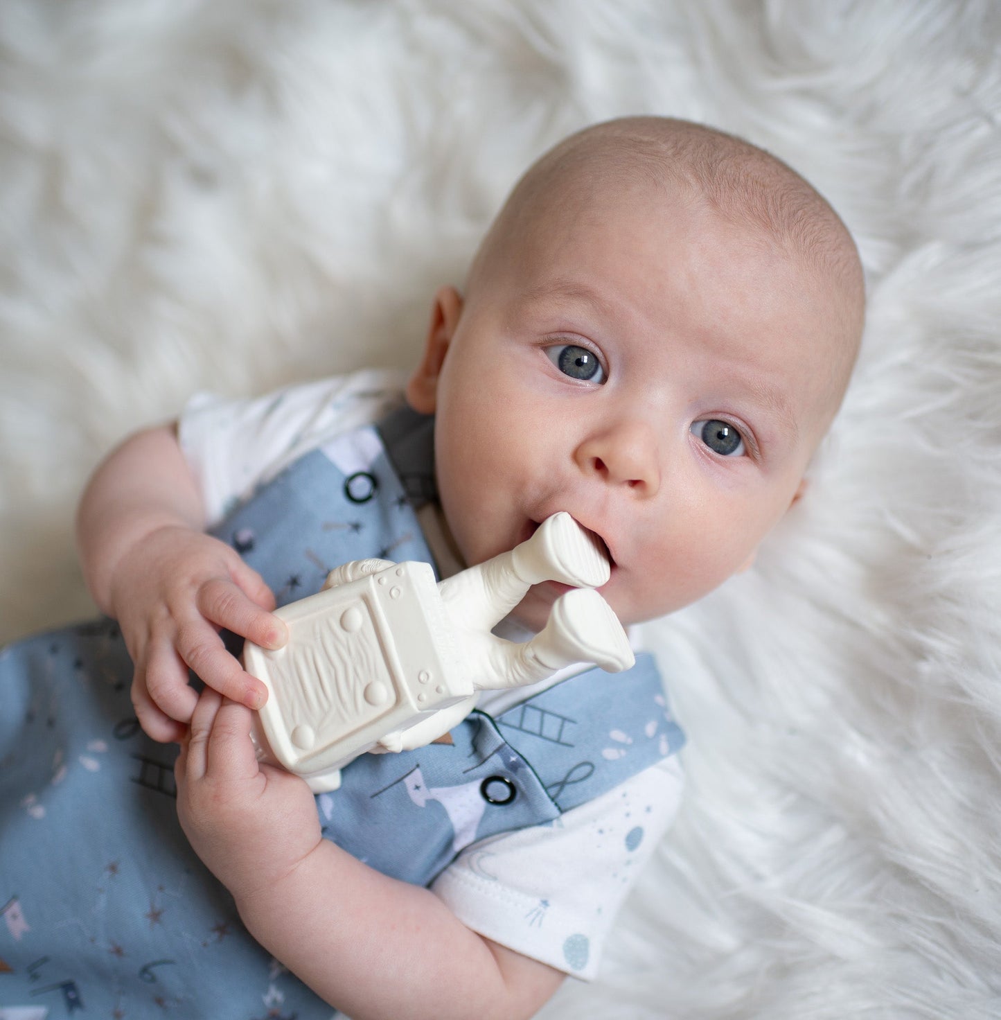 AstroGNAW® Natural Rubber Space Themed Baby Toy (Astronaut)