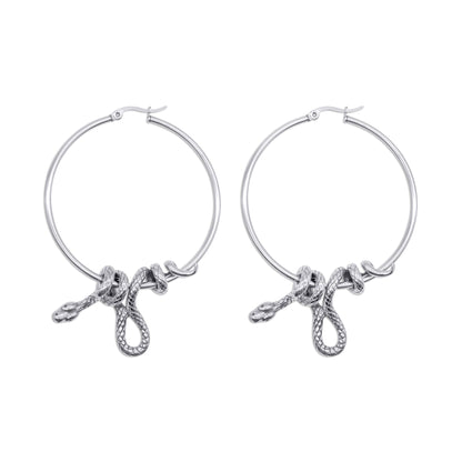 Serpent's Lair Snake Earrings