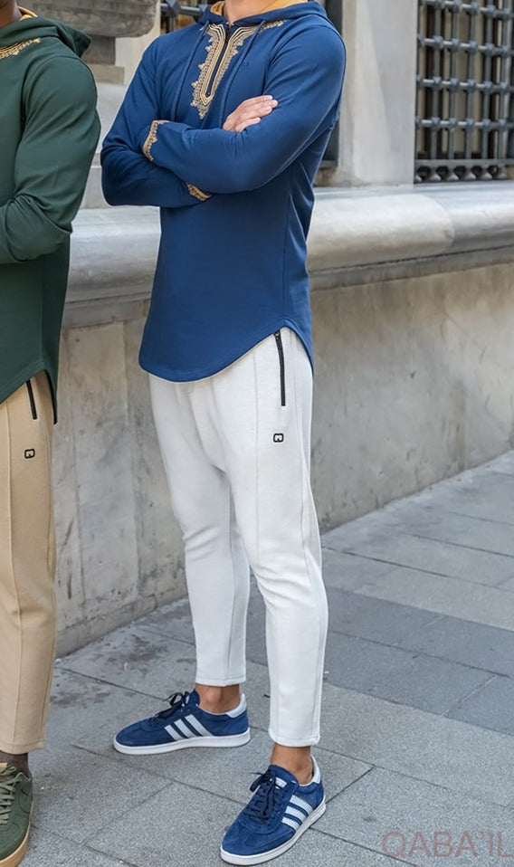 QL Longline Etniz Sweat MA in Navy Blue and Gold