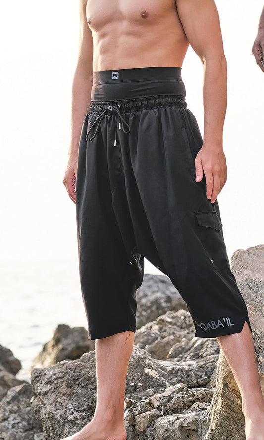 QL Halal Cargo Swim Shorts SB UNI in Black
