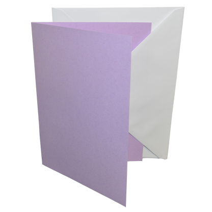 5x7 Coloured Greeting Card Blanks & Envelopes – Choose Colour & Quantity