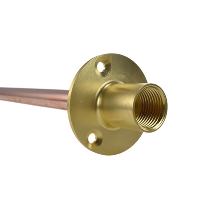Polished Brass 13mm Barb Tap STANDARD Connection Kit x2