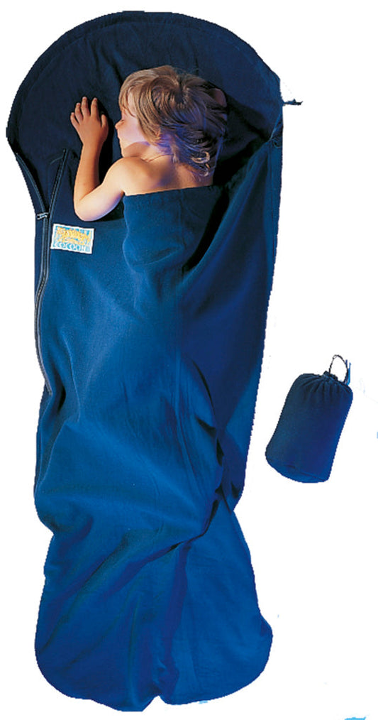 Cocoon Fleece Kidbag Kids Sleeping Bag Liner - Chuchuna Blue