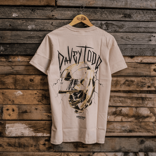 Davey Todd ‘Lightning Bolt’ Beige Tee