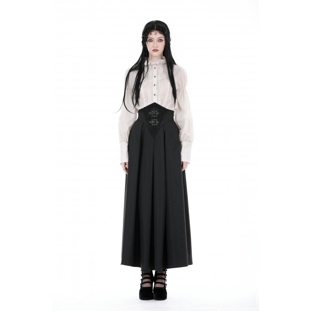 Dark In Love Women's Elegant Delora High Waist Maxi Skirt