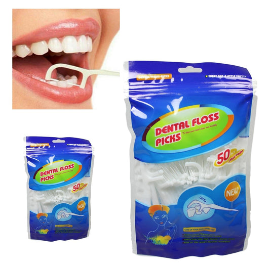 FlexiClean Dental Floss Picks Pack of 50