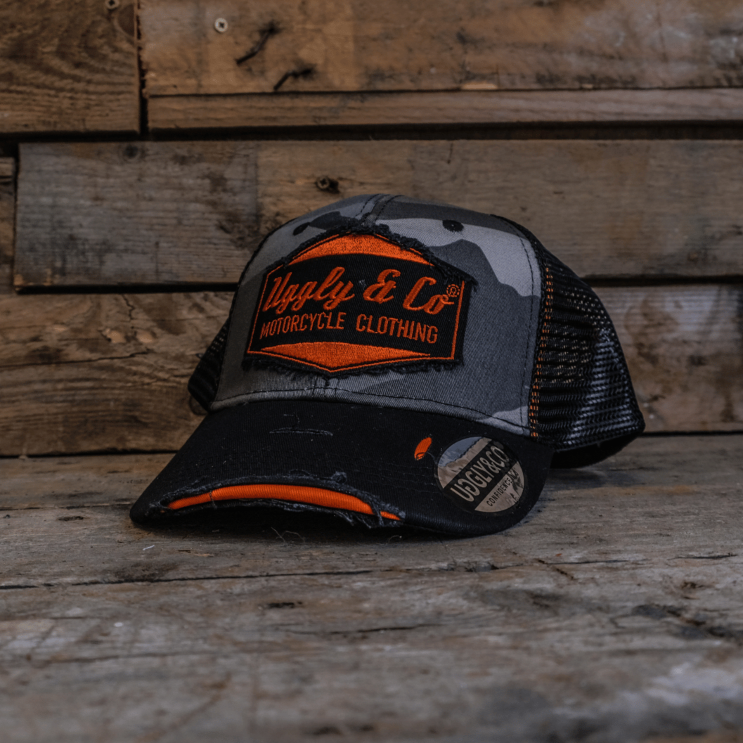 Grey Camo Diamond Cap