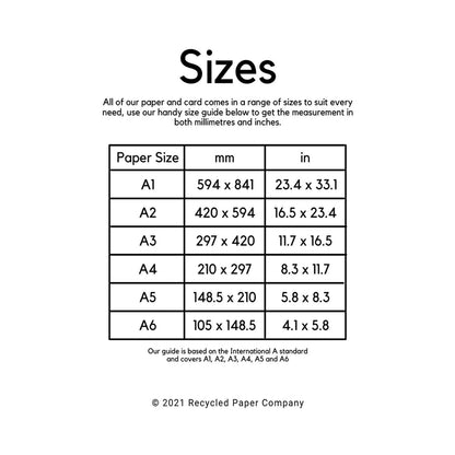 A3 Recycled White Cartridge Paper 140gsm - Ideal for Watercolours, Sketching & Illustration