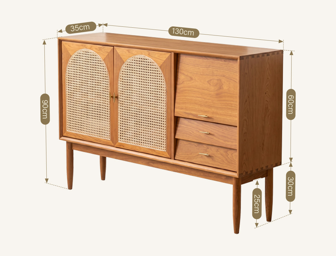 Dorota Sideboard, Natural Rattan