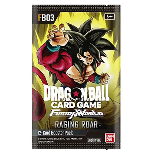 Dragon Ball Super Card Game - Fusion World (FB-03) - Raging Roar - Booster Pack
