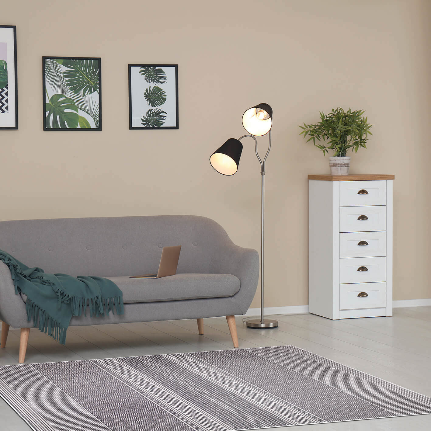 Duo Weave Outdoor Rug Fine Line