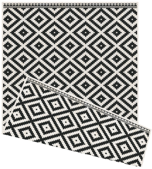 Duo Weave Outdoor Rug Geometric Diamond