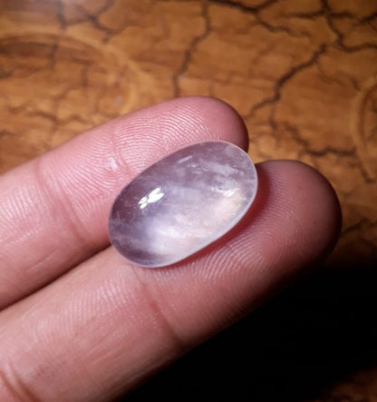 16.5ct Dur e Najaf - Pearl of Najaf Cabochon - April Birthstone - Rock Crystal Quartz -21.2x13.2mm