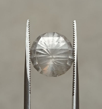 7.8ct Dur e Najaf - Pearl of Najaf Fancy Cut Transparent - April Birthstone - Rock Crystal Quartz -12x12mm