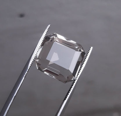18.3ct Dur e Najaf - Pearl of Najaf Fancy Cut Transparent - April Birthstone - Rock Crystal Quartz -15x15mm