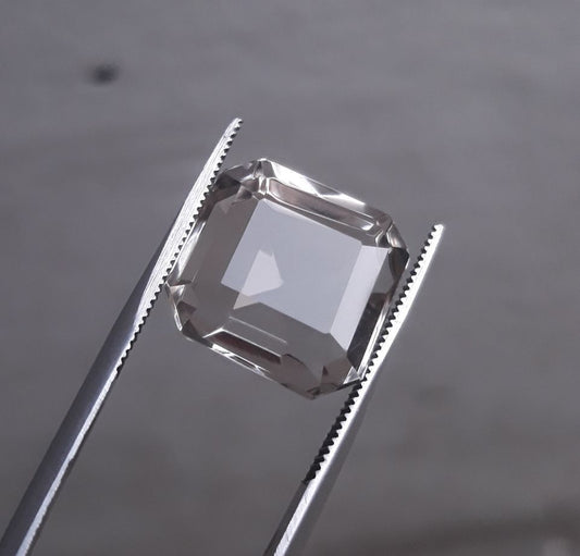 18.3ct Dur e Najaf - Pearl of Najaf Fancy Cut Transparent - April Birthstone - Rock Crystal Quartz -15x15mm