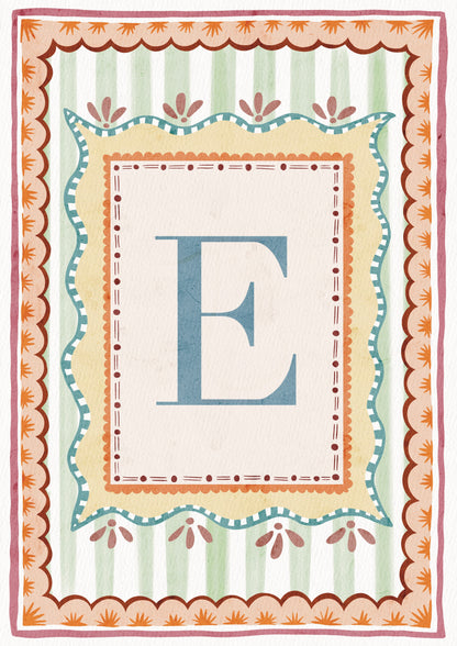 ALPHABET LETTERS ~ Blue / Pink / Green /