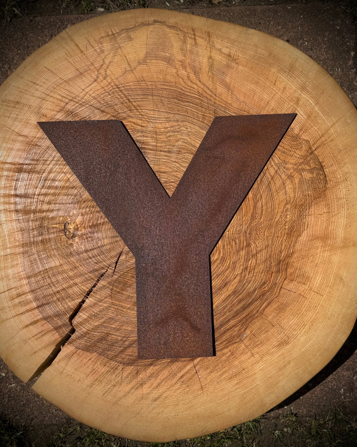 12″ Rusty Fat Font Metal Letters For The Home And Garden A–Z & 0–9