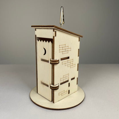 Outhouse Toilet - Flatpack Memo Holder