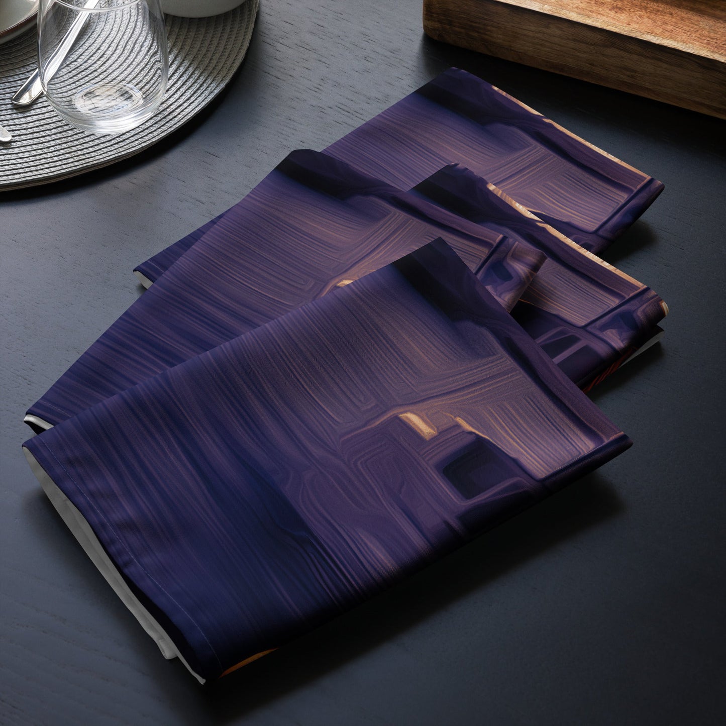 The Sleeping Yachts (at Sunset) - Cloth Napkin Set