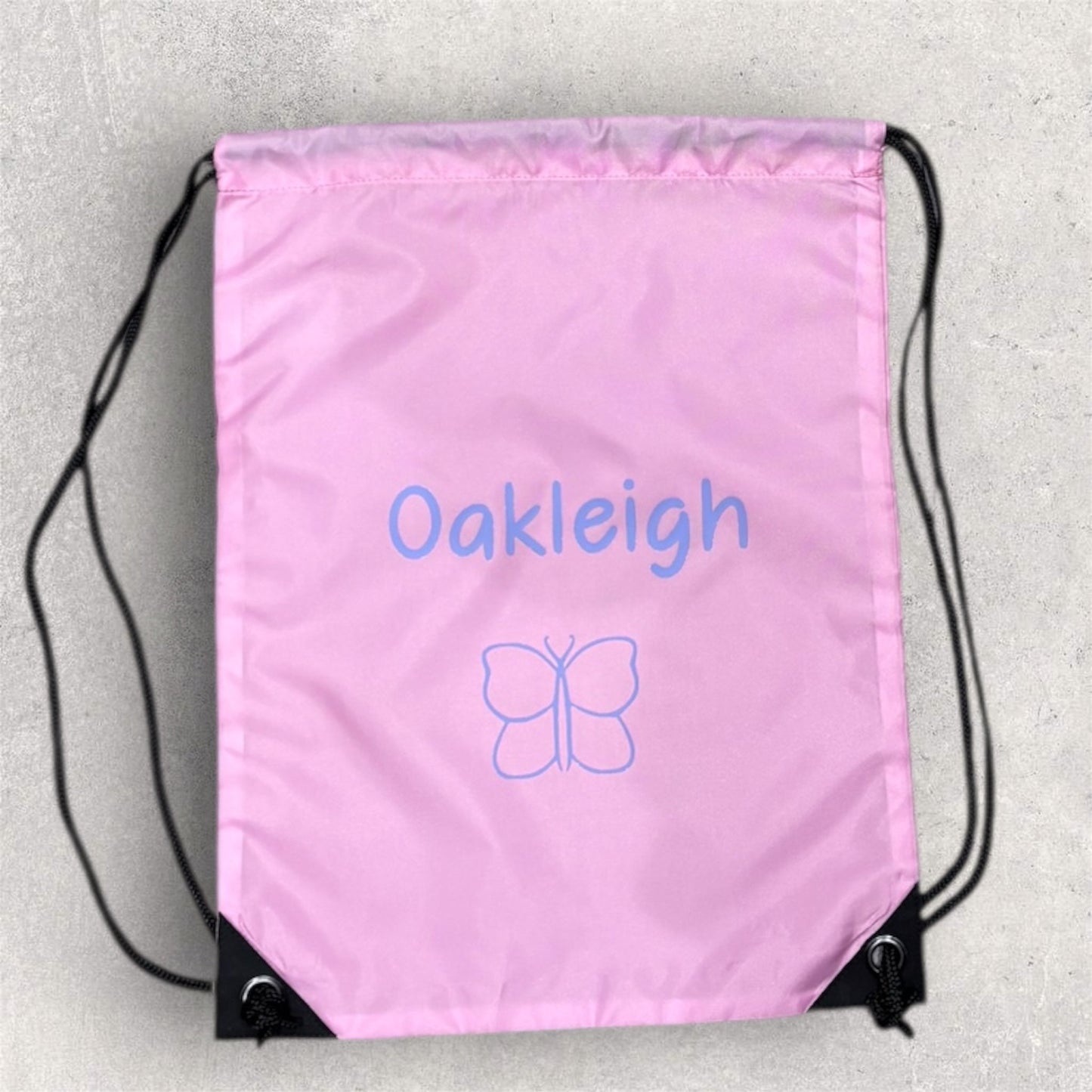 Personalised Kids Swim Pump School Drawstring Bag