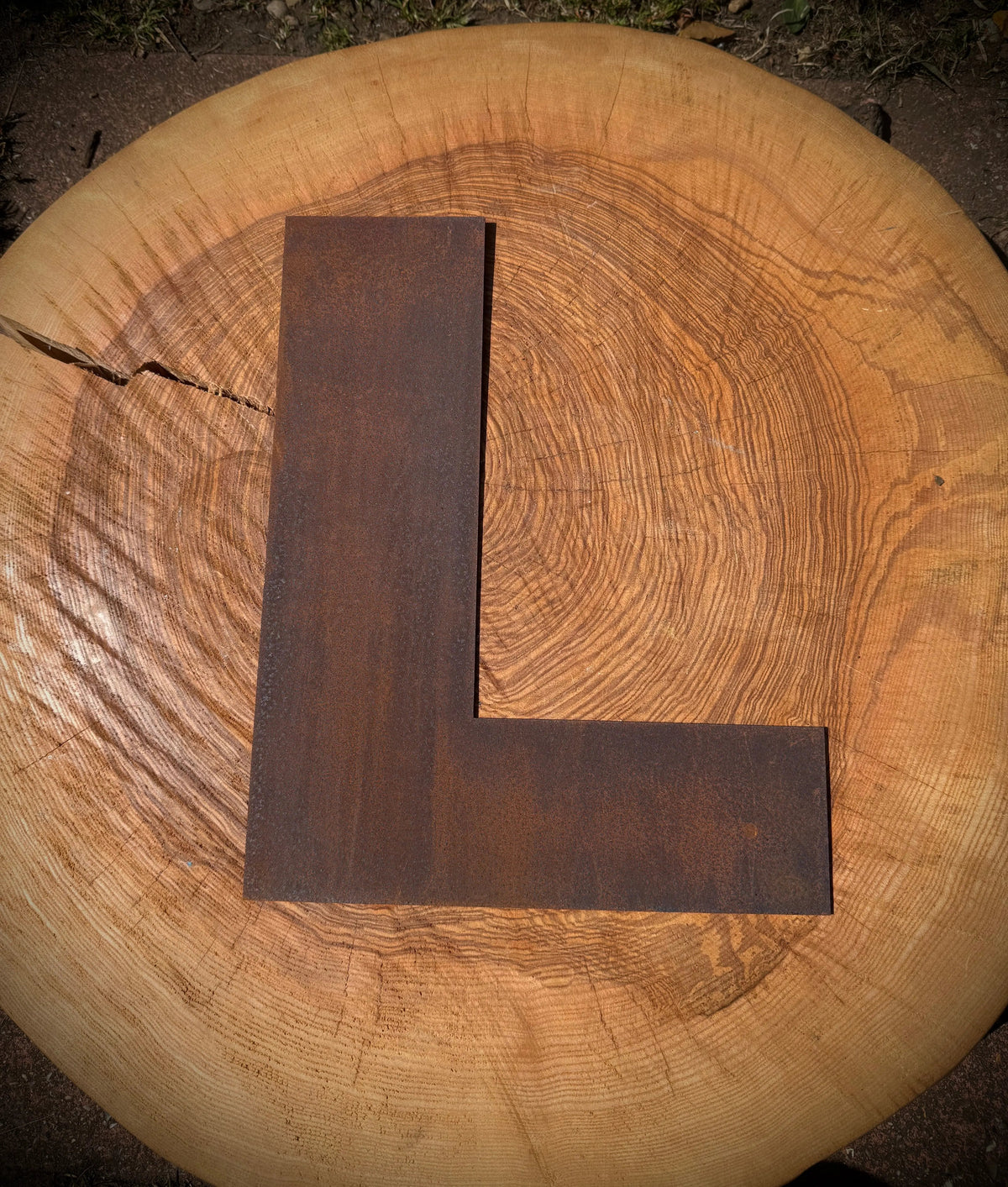 12″ Rusty Fat Font Metal Letters For The Home And Garden A–Z & 0–9