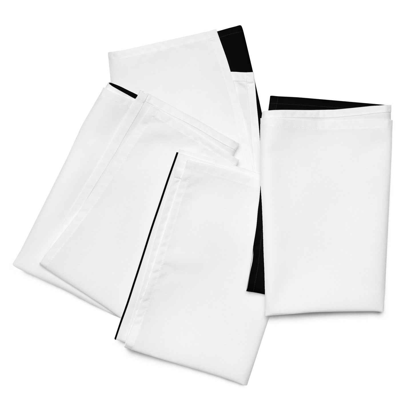 Half Black Half White - Cloth Napkin Set