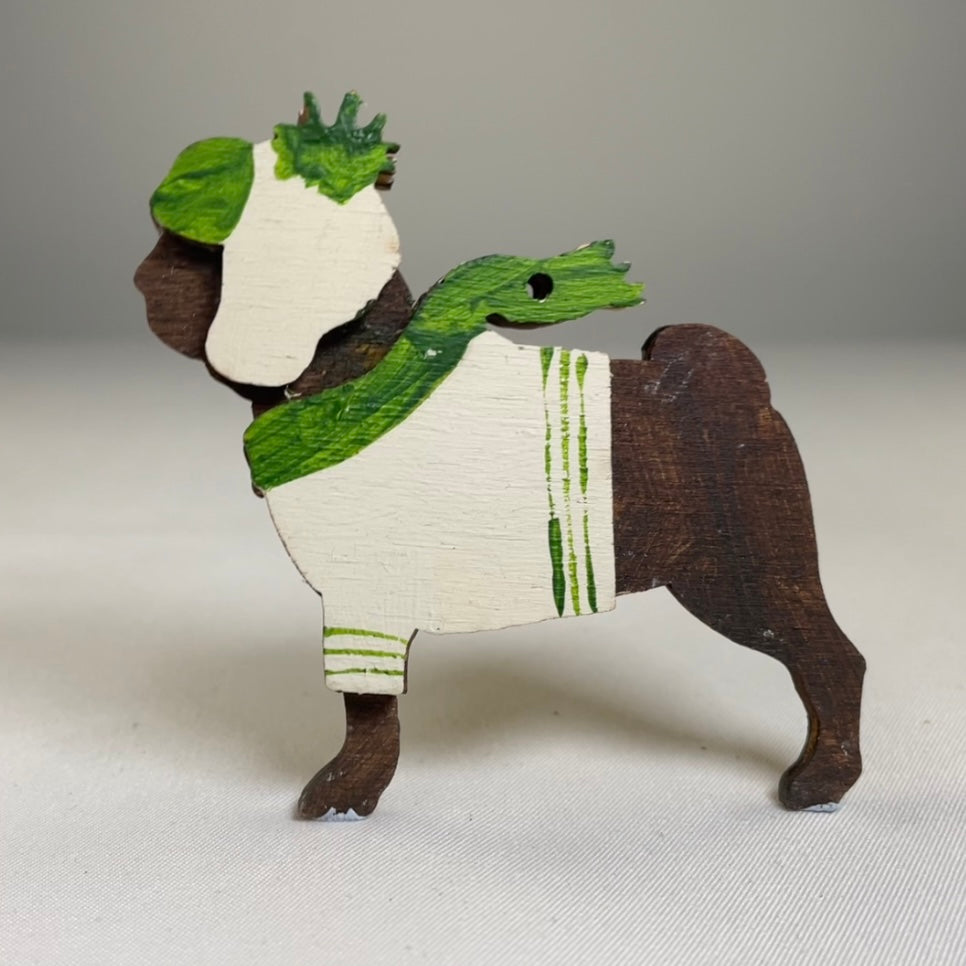 Companion Dog Bauble - Handmade Ornament