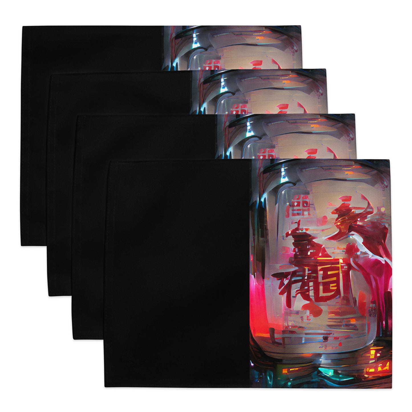 Half Black Half Báijiǔ - Placemat Set