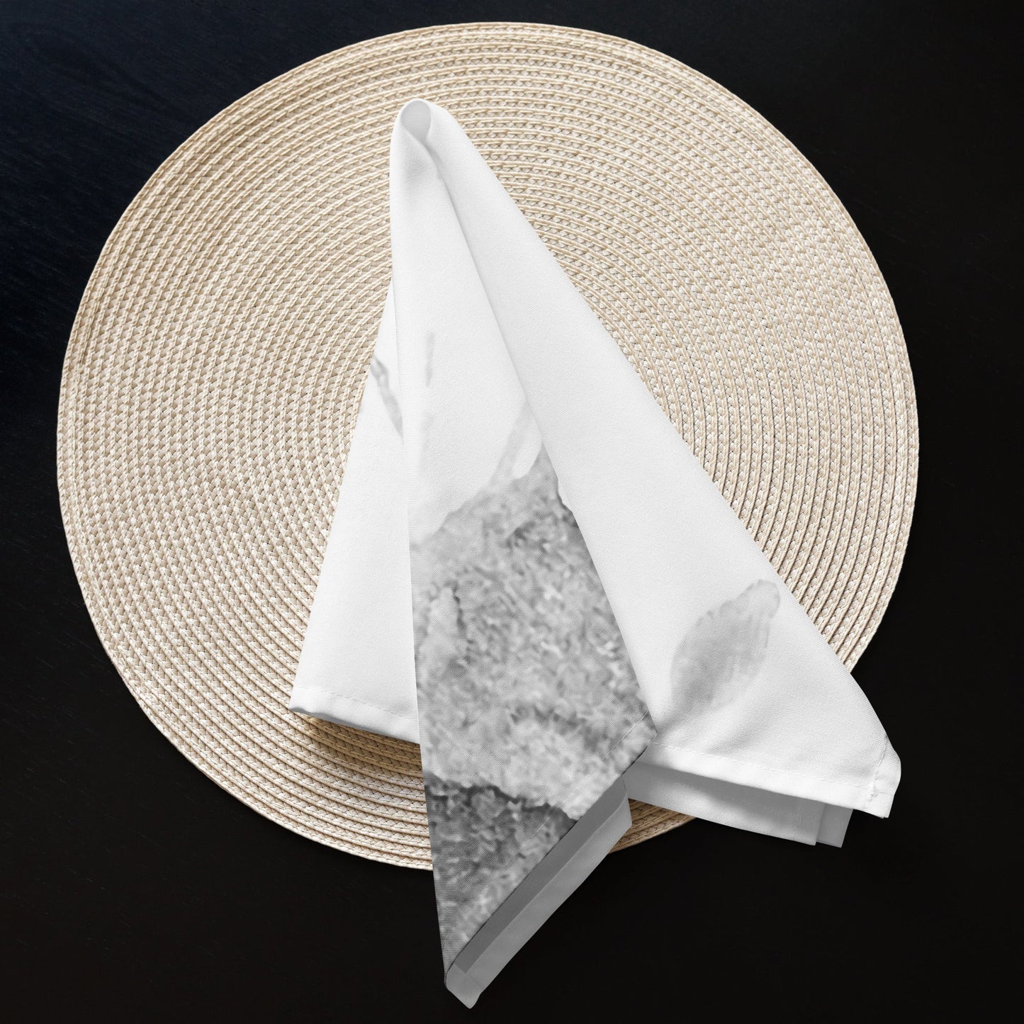 Watercolour Grey Splash - Cloth Napkin Set