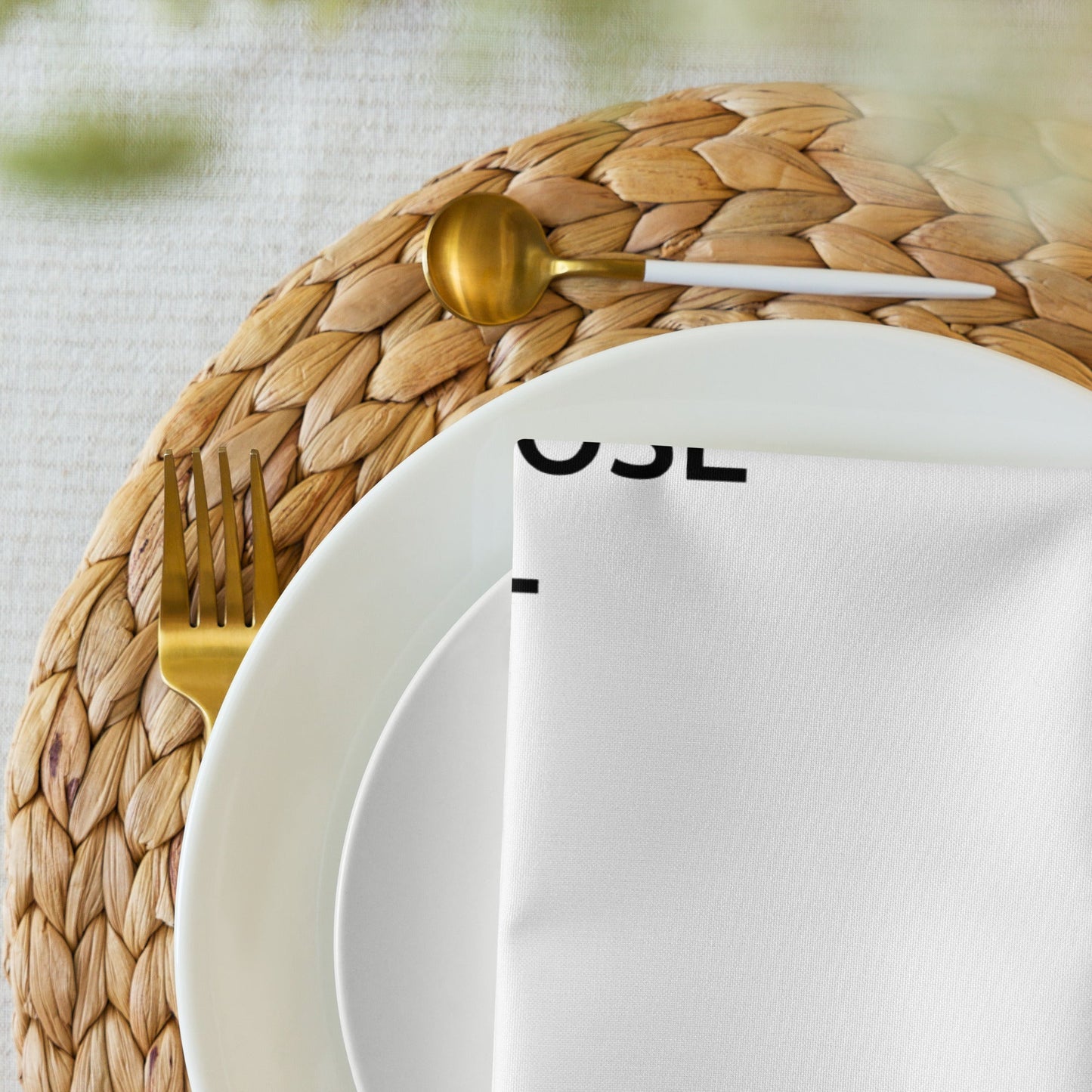The Best Food Comes To Those Who Wait - White Napkin Set