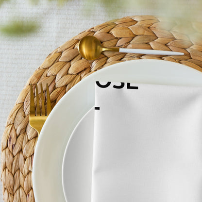The Best Food Comes To Those Who Wait - White Napkin Set