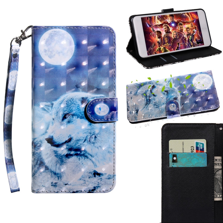 3D Painting Pattern Coloured Drawing Horizontal Flip TPU + PU Leather Case with Holder & Card Slots & Wallet, For iPhone 6 / 6S, For iPhone 6 Plus