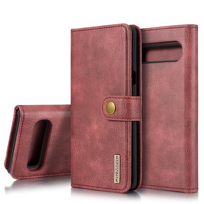 DG.MING Crazy Horse Texture Flip Detachable Magnetic Leather Case with Holder & Card Slots & Wallet, for Galaxy S10 5G