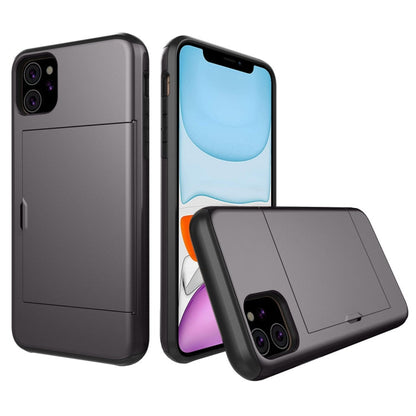 Shockproof Rugged Armor Protective Case with Card Slot, For iPhone 11 Pro Max, For iPhone 11