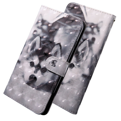 3D Painting Pattern Coloured Drawing Horizontal Flip TPU + PU Leather Case with Holder & Card Slots & Wallet, For Galaxy S10e, For Galaxy S10+