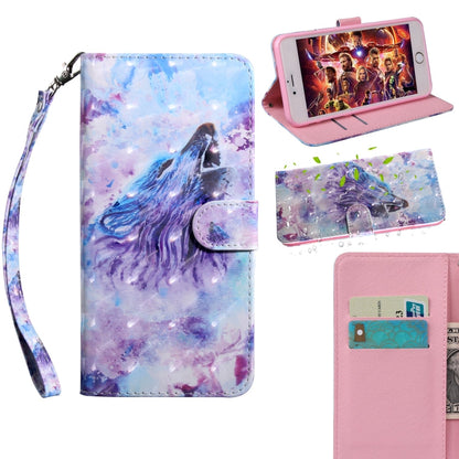 3D Painting Pattern Coloured Drawing Horizontal Flip TPU + PU Leather Case with Holder & Card Slots & Wallet, For Galaxy S10e, For Galaxy S10+