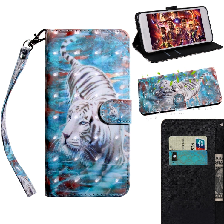 3D Painting Pattern Coloured Drawing Horizontal Flip TPU + PU Leather Case with Holder & Card Slots & Wallet, For Galaxy S10e, For Galaxy S10+