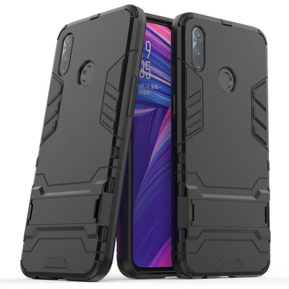 Shockproof PC + TPU Case with Holder for, For OPPO Realme 3, For Huawei Nova 5i Pro, For iPhone 11 Pro, For iPhone 11, For iPhone 11 Pro Max