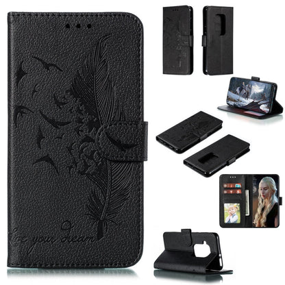 Feather Pattern Litchi Texture Horizontal Flip Leather Case with Wallet & Holder & Card Slots, For Motorola One Pro, For Motorola Moto E6, For Motorola Moto G7 Play, For Motorola Moto G7 Power