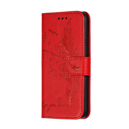 Feather Pattern Litchi Texture Horizontal Flip Leather Case with Wallet & Holder & Card Slots, For Huawei Y5 (2019) / Honor 8S, For Huawei Y6 (2019) / Honor Play 8A, For Huawei Y7 (2019), For Huawei Y9 (2019)