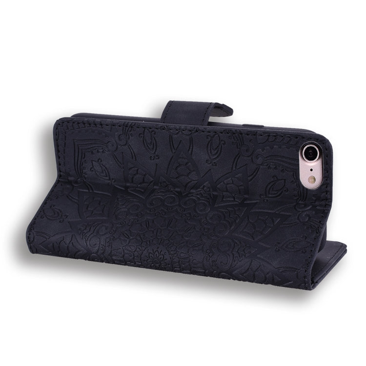 Calf Pattern Double Folding Design Embossed Leather Case with Wallet & Holder & Card Slots, For iPhone SE 2020 & 8 & 7, for iPhone XS / X, for iPhone 11 (6.1 inch), for iPhone 11 Pro (5.8 inch)