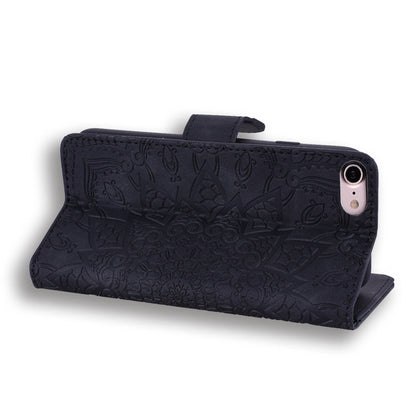 Calf Pattern Double Folding Design Embossed Leather Case with Wallet & Holder & Card Slots, For iPhone SE 2020 & 8 & 7, for iPhone XS / X, for iPhone 11 (6.1 inch), for iPhone 11 Pro (5.8 inch)