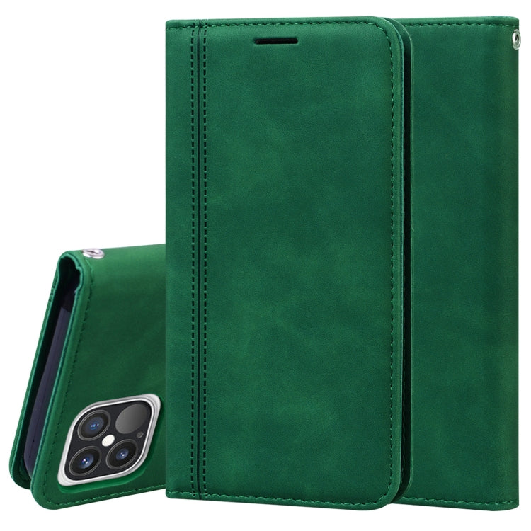 Frosted Business Magnetic Horizontal Flip PU Leather Case with Holder & Card Slot & Lanyard, For iPhone 12 / 12 Pro, For iPhone 12 Pro Max