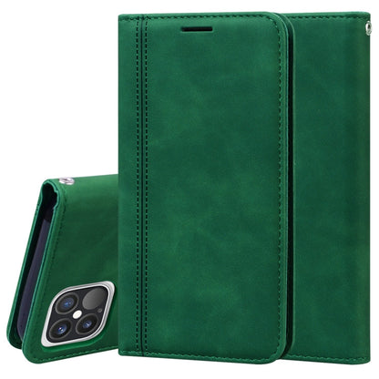 Frosted Business Magnetic Horizontal Flip PU Leather Case with Holder & Card Slot & Lanyard, For iPhone 12 / 12 Pro, For iPhone 12 Pro Max