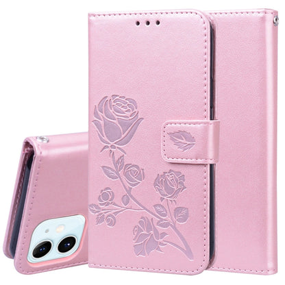 Rose Embossed Horizontal Flip PU Leather Case with Holder & Card Slots & Wallet, For iPhone 12, For iPhone 12 Pro, For iPhone 12 Pro Max