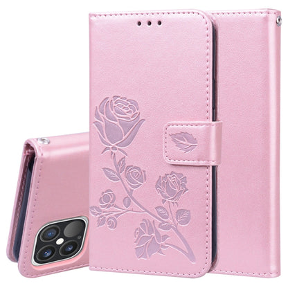 Rose Embossed Horizontal Flip PU Leather Case with Holder & Card Slots & Wallet, For iPhone 12, For iPhone 12 Pro, For iPhone 12 Pro Max