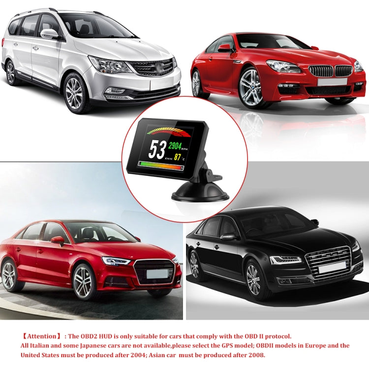 P16 Car HUD Head-up Display OBD2 Fault Code Elimination, P16