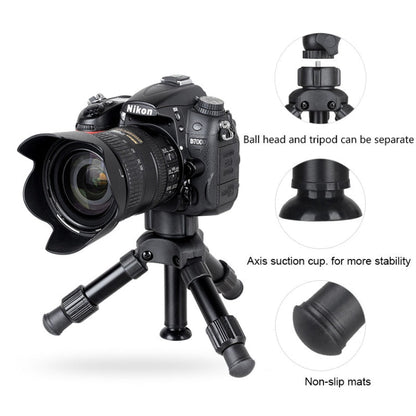 BEXIN MS02 Small Lightweight Tabletop Camera Tripod for Phone Dslr Camera, MS02