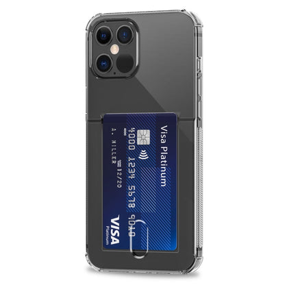 TPU Transparent Protective Case with Card Slots, For iPhone 12, For iPhone 12 Mini